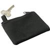 Polyester zipped key wallet.