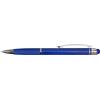 Aluminium ballpen with black ink and rubber tip.