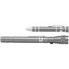 Aluminium telescopic torch and screwdriver.