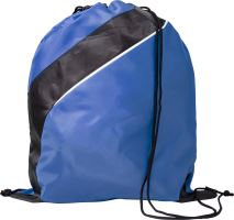 Drawstring backpack made from 201D polyester. 