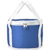 Round cooler bag made from 210D polyester.