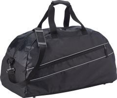 Sports bag with reflective piping.