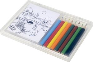 Pencils and colouring sheets