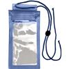 Plastic waterproof protective pouch for mobile devices.