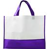 Non-woven shopping bag with coloured trim.