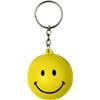 Key ring with anti-stress smiling face.