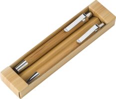 Bamboo pen & pencil set