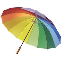 Rainbow polyester umbrella