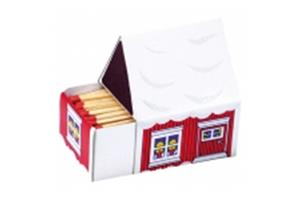 Match box small house, 55x45x65mm 