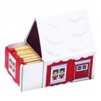 Match box small house, 55x45x65mm 