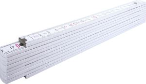2m foldable ruler (white)