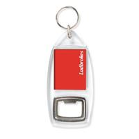 R1 Clear View Plastic Bottle Opener Key ring