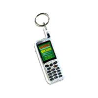 Mobile Shaped Clear View Plastic Key Ring