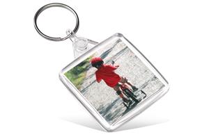 Square Keyring - Clear