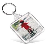 Square Keyring - Clear