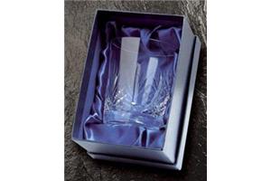 Satin lined box for tumblers 