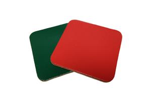 Square 85mm Bonded Leather Coasters