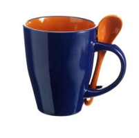 Ceramic Mug And Spoon